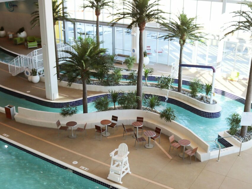 The Lagoon’s kids area features a zero depth pool, geysers and a slide in the shape of the resort’s signature toucan.