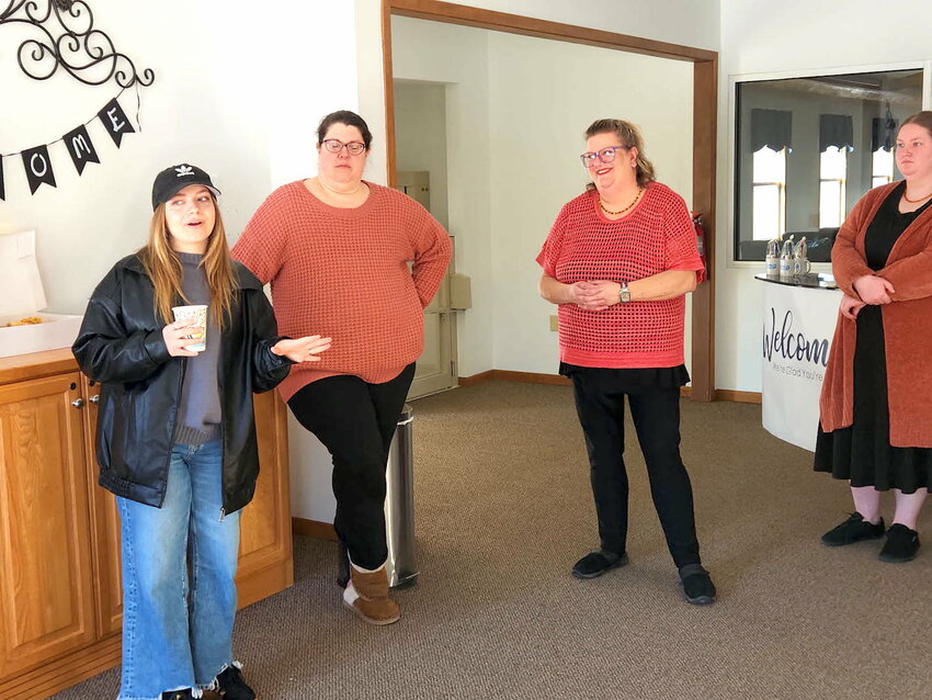 Jeanie Penick warmly welcomed community members and Chamber of Commerce attendees to the Coffee and Commerce event on March 7th.