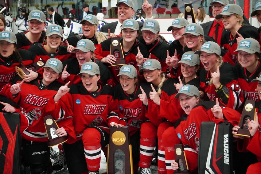 The UW-River Falls Falcon Women&rsquo;s Hockey team defeated Amherst College to win its second NCAA DIII championship title in as many years last weekend. Hunt Arena was home to a sold-out crowd as the Falcons made history yet again.