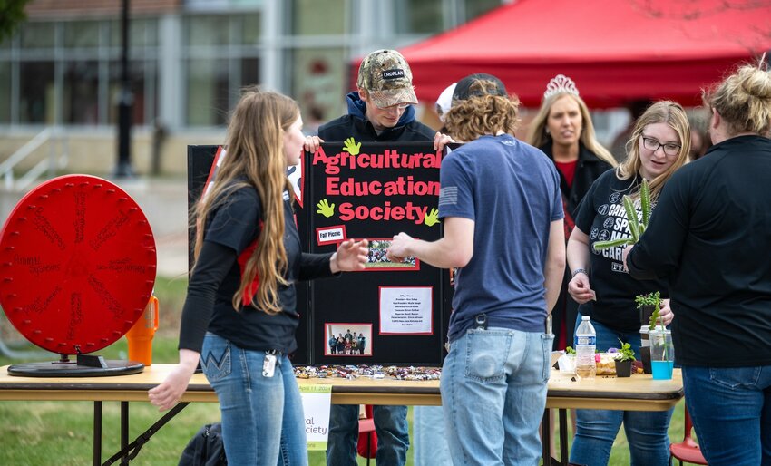 Attendees at last year&rsquo;s Ag Day on Campus at UW-River Falls learned about various aspects of agriculture at one of the information booths at the event. This year&rsquo;s Ag Day on Campus is April 10.