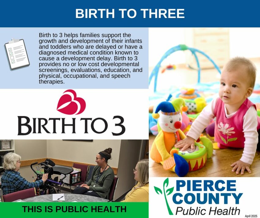 Birth to 3 helps families support the growth and development of their infants and toddlers who are delayed or have a diagnosed medical condition known to cause a developmental delay.