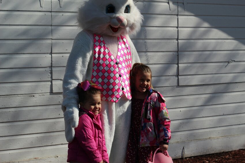 Will Fesenmaier chases after a loose egg during Ellsworth’s egg hunt hosted by the Ellsworth Funsters.