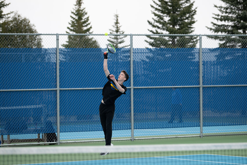 Charlie Jensen is known for his diving skills in the winter sports season before he turns his athleticism to tennis for the spring. Paired with Malachi Beal, the duo is expected to be the Raiders number one doubles team for the 2025 season.