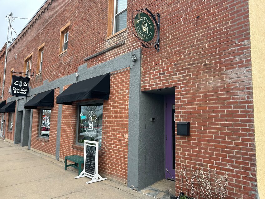 Waystone Coffee Co. on Walnut Street in River Falls is one of the businesses involved in Seasonal Spotlight, pairing with Oxheart Farm for fresh spinach and yogurt.