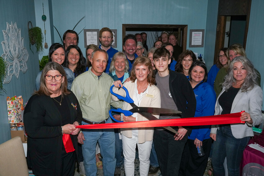 With dozens of guests on hand, Gwen Krehbiel, owner of Krehbiel Natural Health cut the ribbon on her new location at 1250 North Frontage Road, inside Simply Still Spa