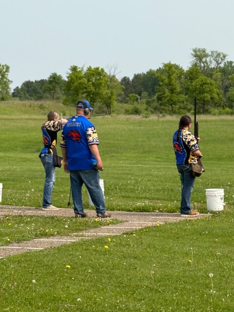 Gracie Majetich is working with coach Dan Riveness during a recent team practice.
