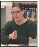 Hastings School Board Vice Chair Stephanie Malm discusses Policy 206 at the Sept. 28 school board meeting.Photo courtesy of Hastings Community TV