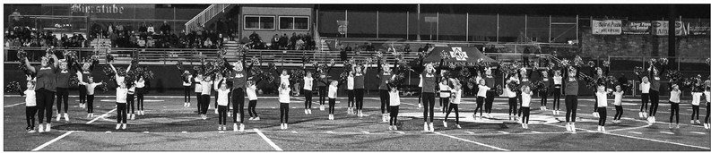 The Hastings Dance Team Club along with 45 dancers from a recent clinic performed at the half time of the Raiders game versus Cretin Derham Hall on Wednesday. The newly formed club is working to build a program that will eventually become a sanctioned high school sport to compete in the Metro East Conference and the state.Photo by Bruce Karnick