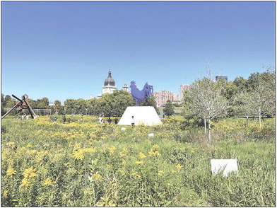 Sculpture garden with wetland restoration and native habitat .Submitted photo