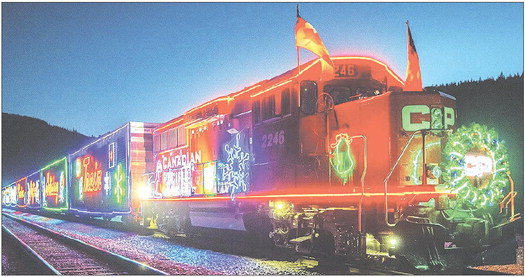 The Canadian Pacific Holiday Train comes to town on Dec 12. Photo courtesy of Canadian Pacific