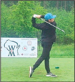 Ellsworth junior golfer Ethan Oricchio hits a tee shot at the 2022 WIAA State Golf Tournament at Blackwolf Run Golf Course in Kohler on Monday, June 6. Oricchio posted scores of 81 and 78 to finish T12.Photo courtesy of Ellsworth Panthers Golf