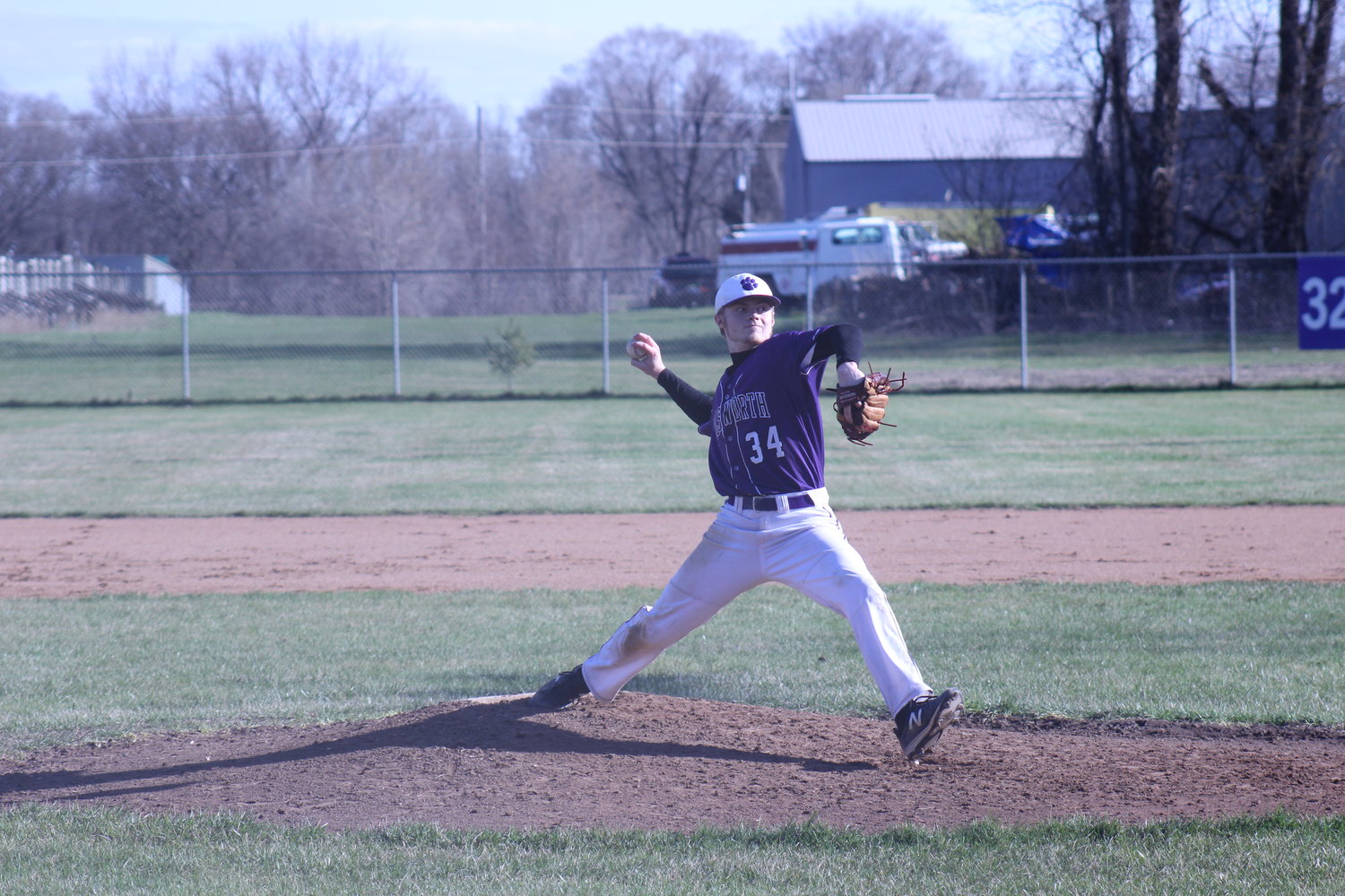 Ellsworth senior Urban Broadway, who graduated last year, pitches during a game last spring. Broadway was a three-year starter and left a gap in the Panthers’ pitching rotation heading into the 2023 season.