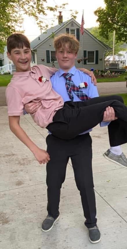 Simon Loga, 13 and Payton Bleskacek, 14 were not only stepbrothers, but best friends. Both died from injuries received in a car crash on May 29 in Barron County.
