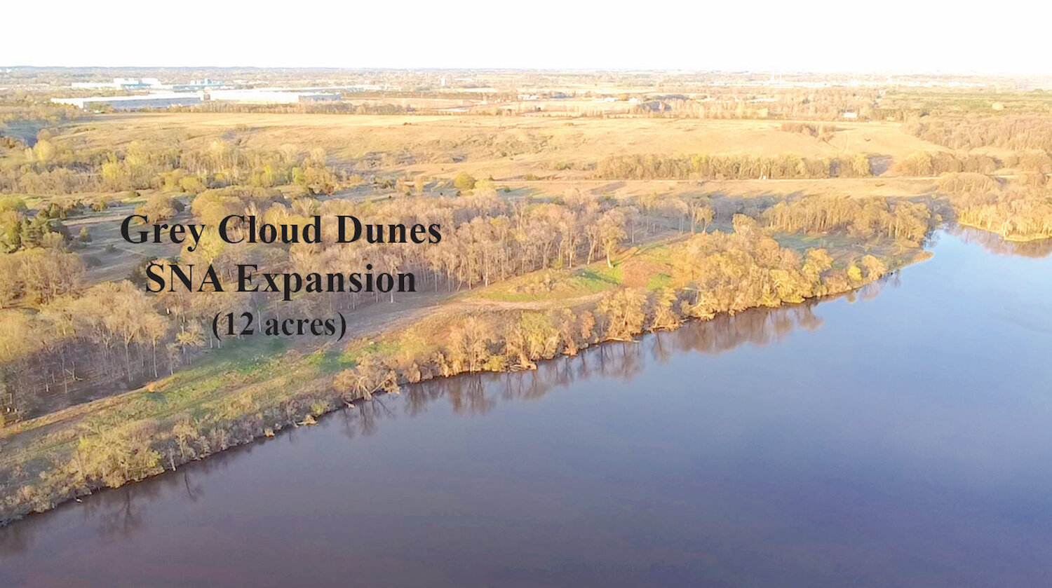 Abutting the Dunes Reserve Park to the east will be a 12 acre extension of the Grey Cloud Dunes Scientific and Natural Area, with rail underpass connecting to the rest of the SNA.