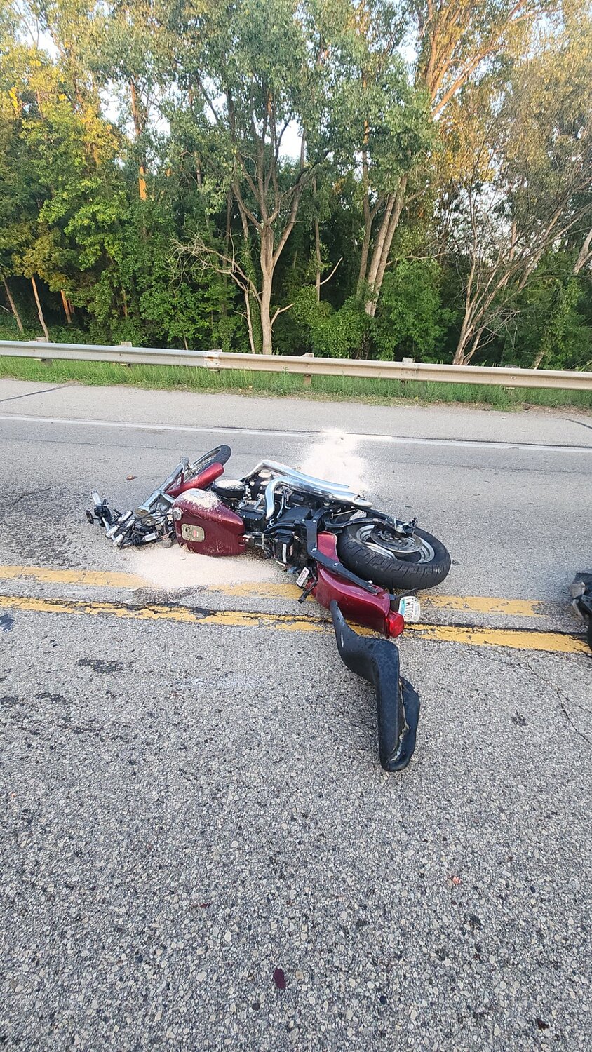 A 58-year-old Red Wing man died Saturday as a result of a crash between his 2004 Harley and a 2015 Chevy Equinox.
