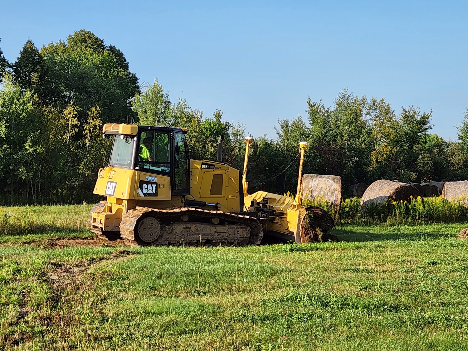 On August 28th,  Bowe Trucking and Excavating crews broke ground on the new Helipad in Holcombe located on the property of Thomas and Anna Rocque of Rocque Ridge Guides and Outfitters.
