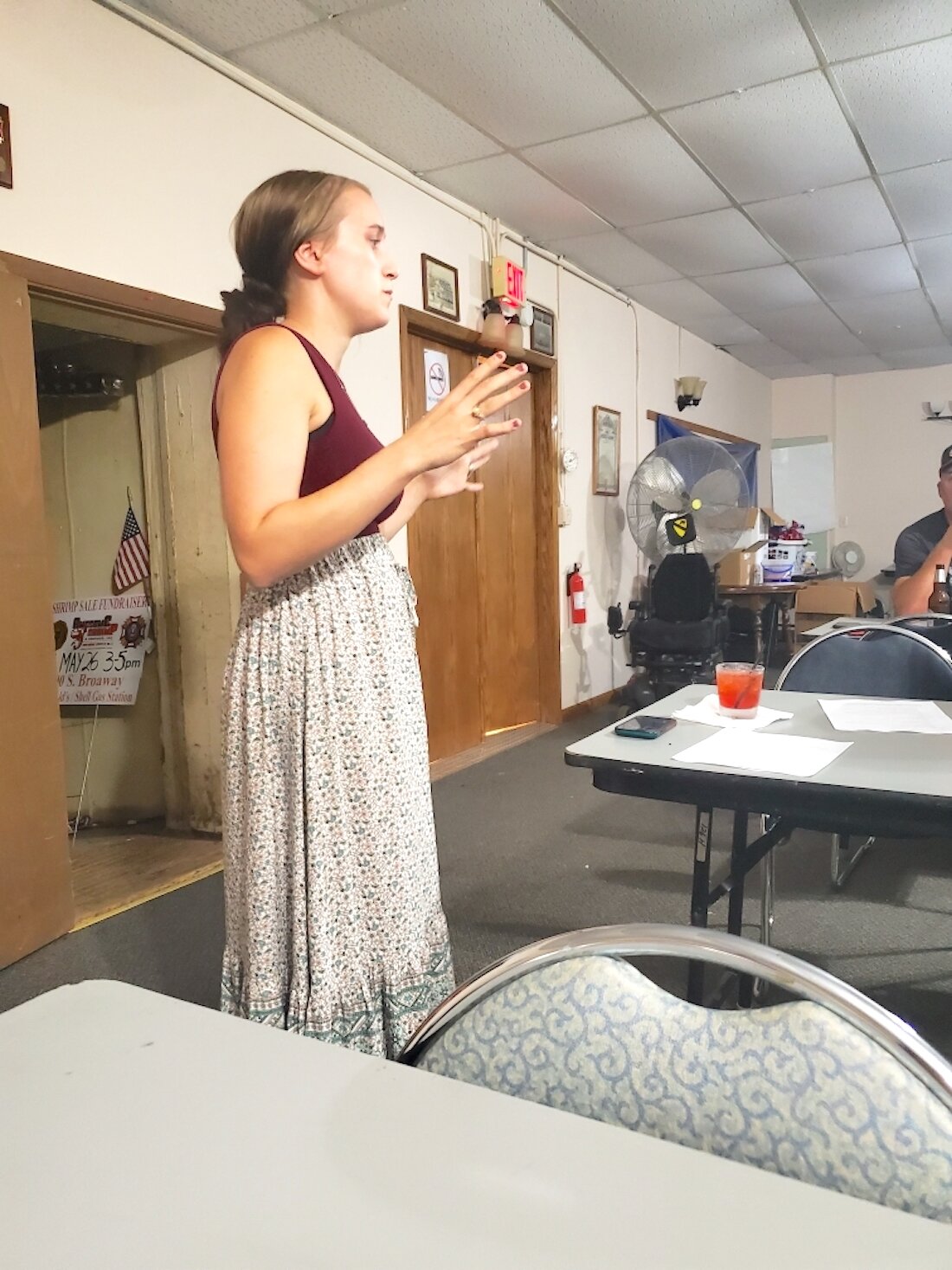 Middle and high school Special Education teacher, Brandy Pecha has volunteered to take on the responsibility of coaching the recently implemented National Archery in the School Program for the Stanley-Boyd School District.   Pecha recently addressed the Stanley Sportsman's Club about startup plans and support for the new program.