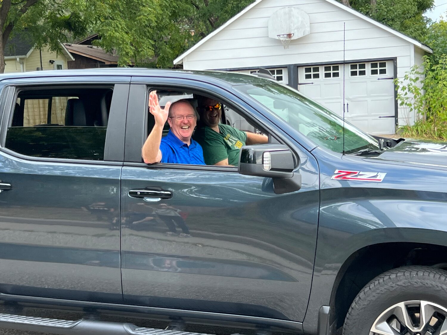 Prescott Mayor Rob Daugherty was all smiles as he waved to constituents along the Prescott Daze Parade route Sunday afternoon.