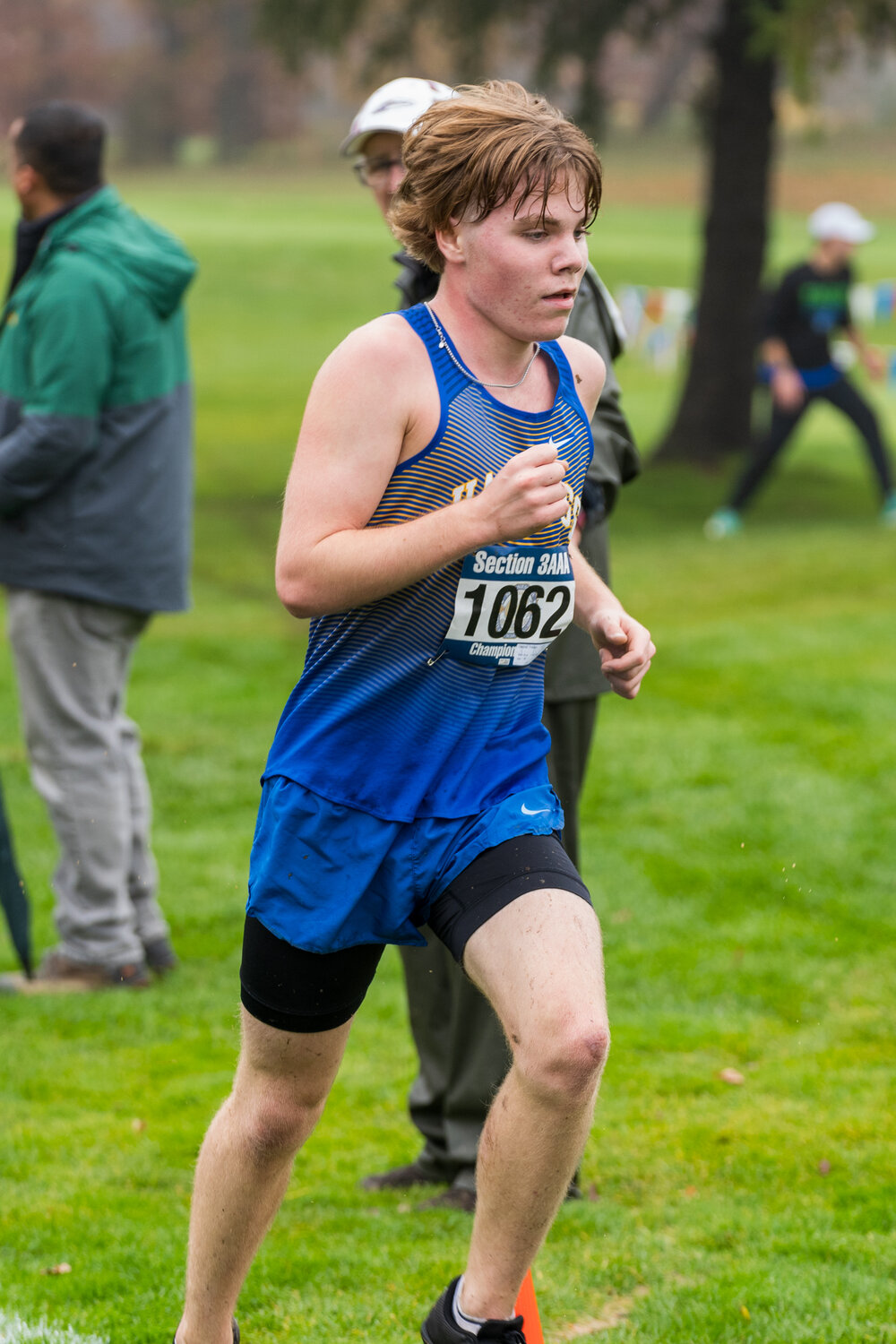 Tristan Herbst was the top Raider boys runner with a time of 16:48.4 that put him 18th in sections, just 4.11 seconds away from going to state.