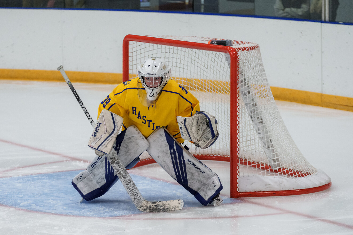 Junior goalie Victoria Steinke has taken on the starting varsity role this season for the Raiders. Steinke performed well in the season opener against Red Wing making the few breakaway shots the Wingers had look boring and routine. The Raider defense helped make her varsity debut easier by keeping the Wingers shot count to only 14.