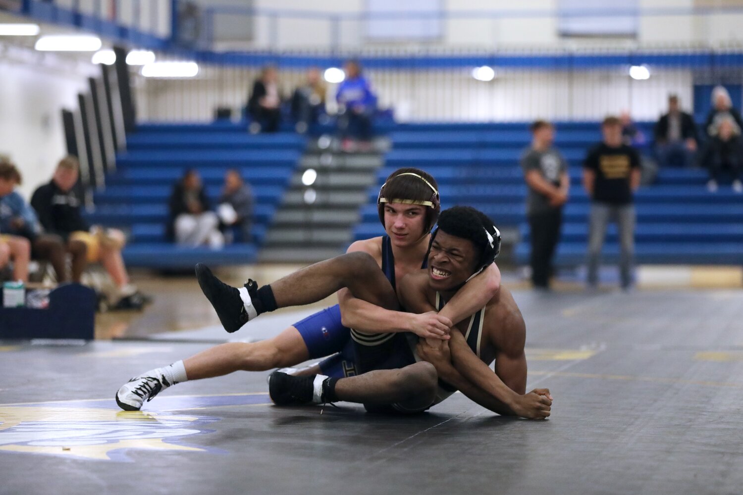 Blake Beissel got his 150th pin as a Hastings Raider on Friday night against an East Ridge opponent.