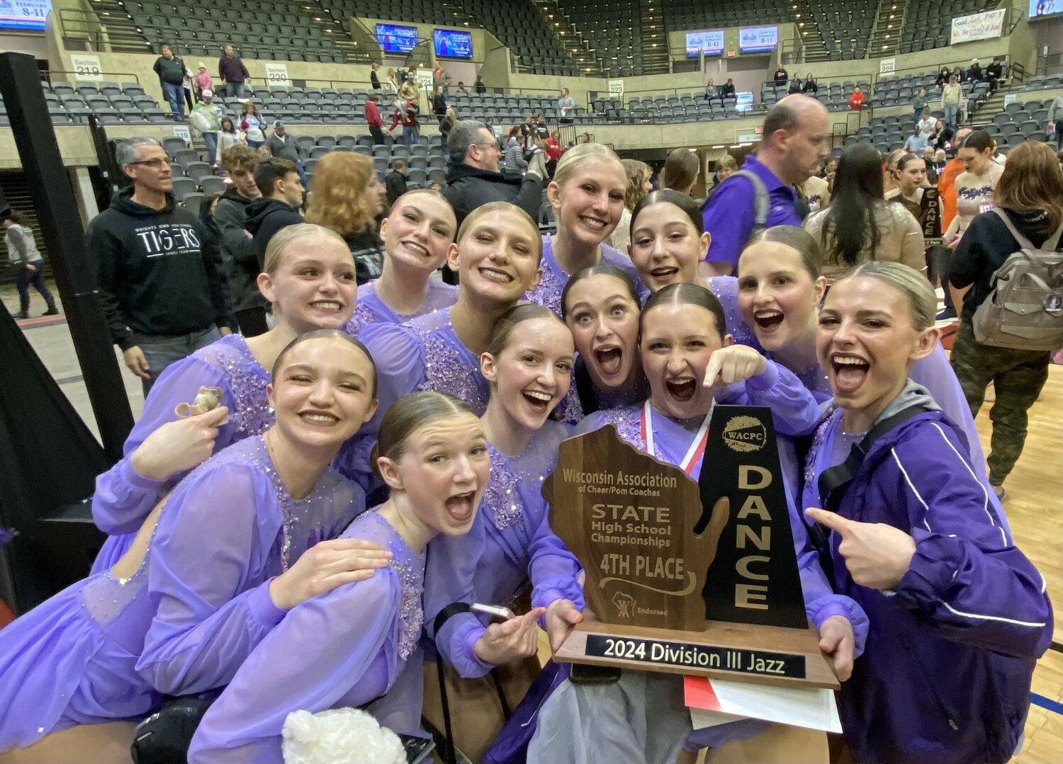 The Ellsworth Panthers won fourth place in jazz at the state competition in La Crosse on Saturday, Feb. 3.