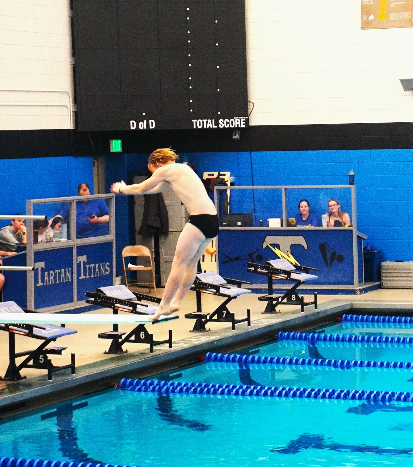 Nolan Tody is set to attempt one of his most difficult dives that he will be showcasing at sectionals this weekend, the back one and a half.