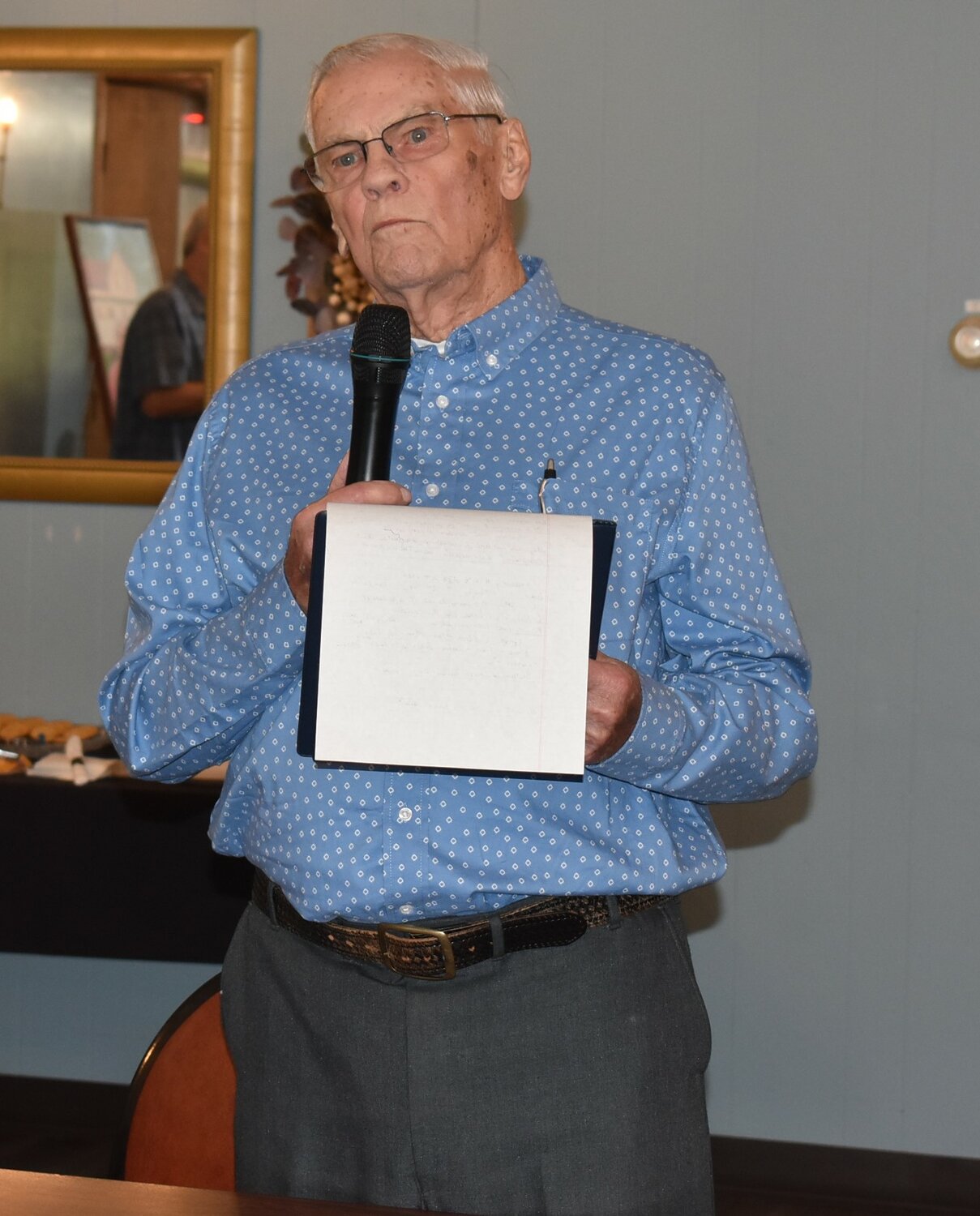 Frank thanked everyone who came to his party at Meadowview on Saturday, April 27.