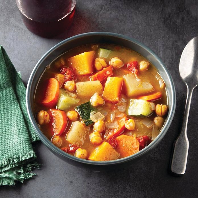 A tasty Moroccan Vegetable stew can provide a filling and satisfying meal for those abstaining from meat during Lent.