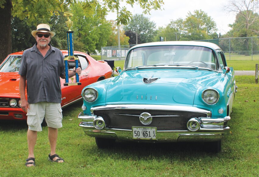 Randy Steidl and his beautiful Buick took Best of Show out of 31 entries at the 2023 East Side Motor Club Summer Extravaganza.