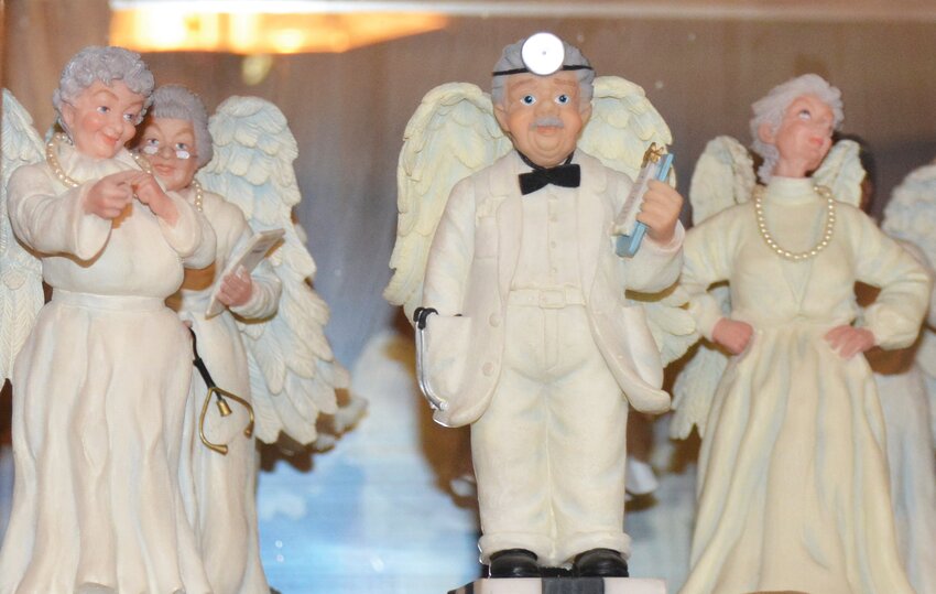 Naomi Gates&rsquo; collection of Heaven&rsquo;s Retired Angels appeals to her because artist Tom Rubel depicts them as elderly humans with a wealth of lived experiences representing a variety of backgrounds and occupations.