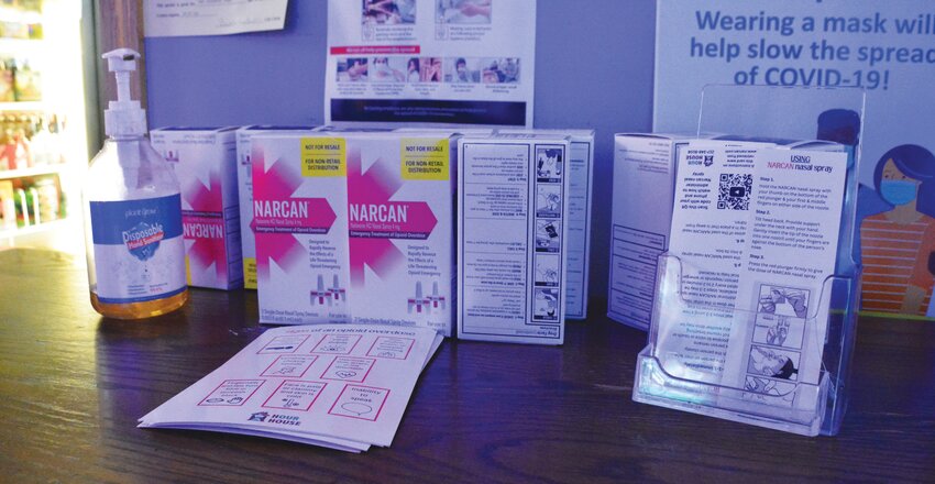 Narcan is the FDA-approved nasal spray form of naloxone, an essential tool in responding to the opioid crisis. Across Edgar County, Hour House and the Edgar County ROSC have established several Narcan displays where individuals can receive the free medication and instructions. Above is a Narcan display at R&amp;J Liquor in Paris.