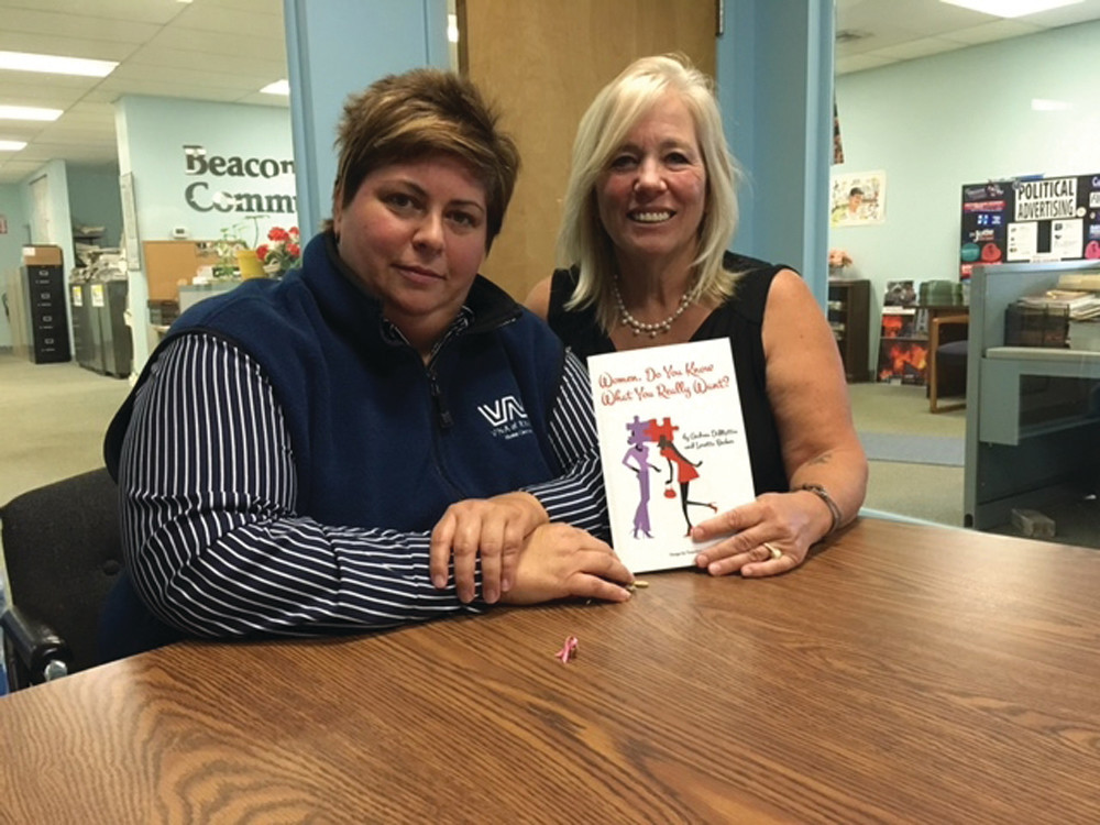 CO-AUTHORS: Andrea DiMattia (left) and Loretta Becker show off their new book.