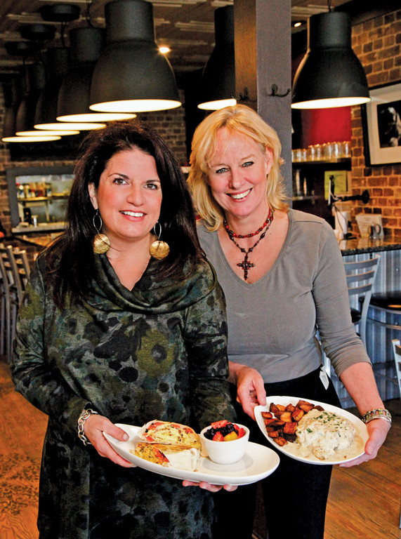 Lisa Altieri (left) recently opened Dante&rsquo;s Kitchen in East Greenwich in the spot formerly occupied by Audra&rsquo;s Cafe. (Right: Audra Willis)