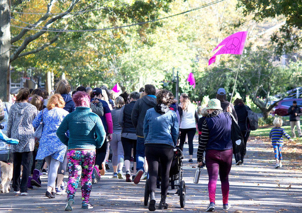 &quot;I hope that the Barrington Times has been flooded with responses to Mr. Sorrentino&rsquo;s letter,&quot; wrote Erika Espindle. Pictured are people participating in the yoga pants parade.