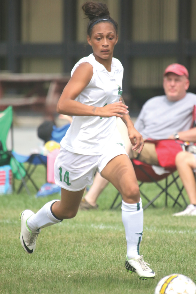 SCORING TOUCH: Mercedes Faust scored twice in a 4-0 victory for the Lady Knights.