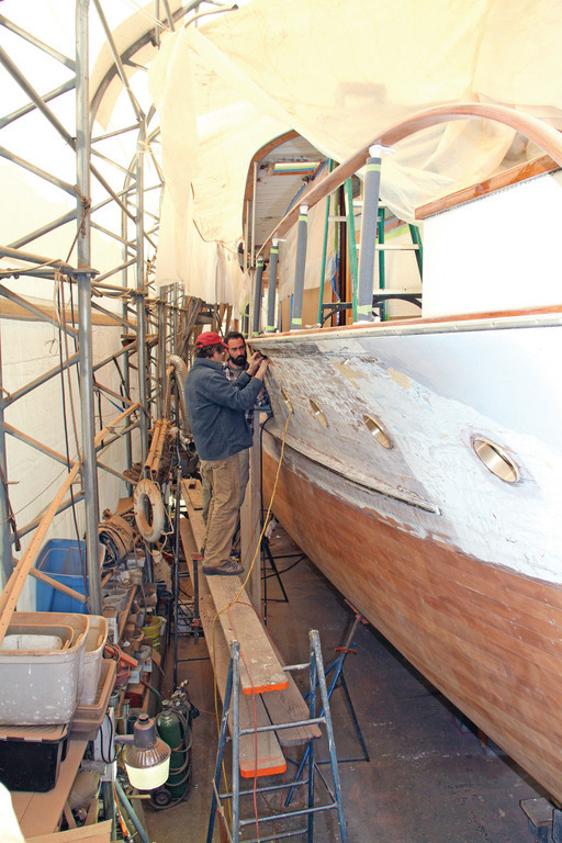 Boat building at McMillen Yachts in Portsmouth