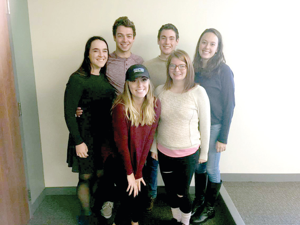 THEY&rsquo;VE GOT THE DRIVE:    Members of the Acura Public Relations team from URI are front, Alyssa Altonaga and Leah Hupal; and back row, Taylor Burns, Justin Perras, Christian Torchia, and Jennifer Doucette.