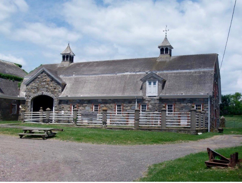 The co-op barn at the Lower Glen Farm complex.