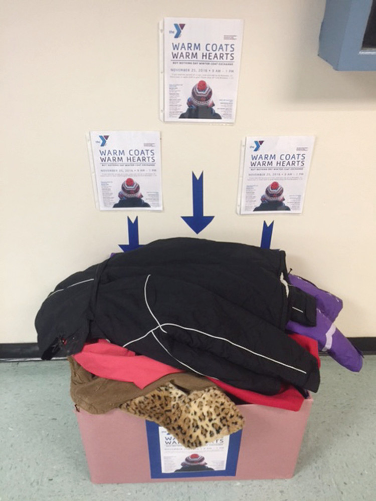 COLLECTING COATS: The Cranston YMCA is collecting coats and winterwear for the Warm Coats Warm Hearts drive on Friday.
