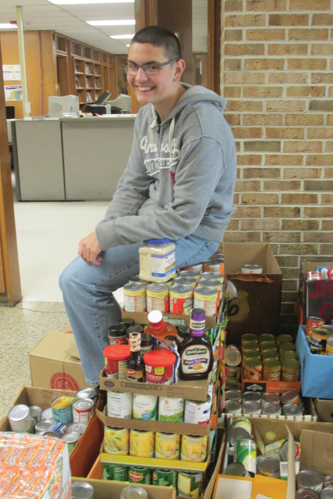 NUMBER ONE: That&rsquo;s the title that Zachary Zambarao now owns by way of collecting a JHS high of 657 cans of non-perishable food items during this year&rsquo;s SADD Food Drive.