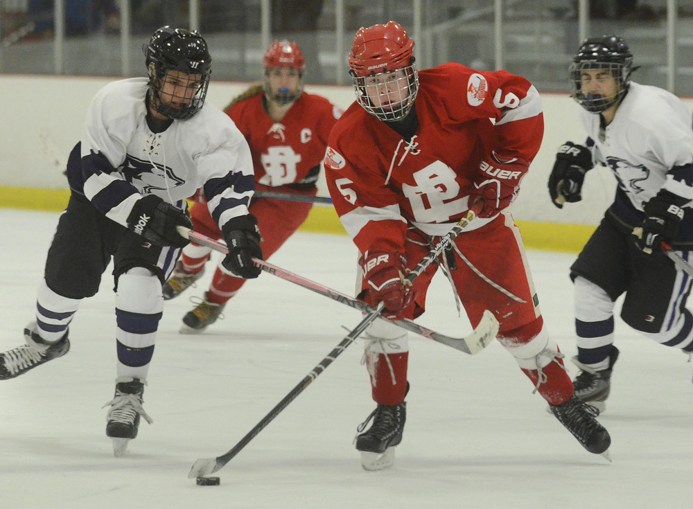 EPHS senior Cameron Maxwell is one of the captains for the new hockey co-op mixing the Townies with Lincoln High.