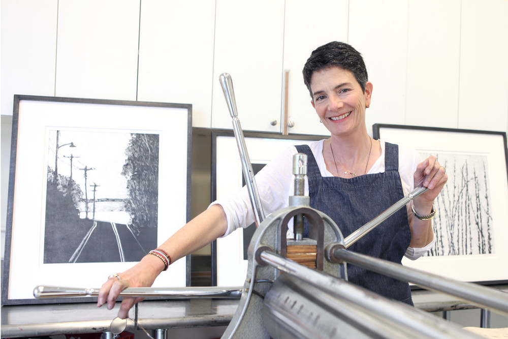 Lisa Barsumian creates art with her 40-year-old Dutch printing press