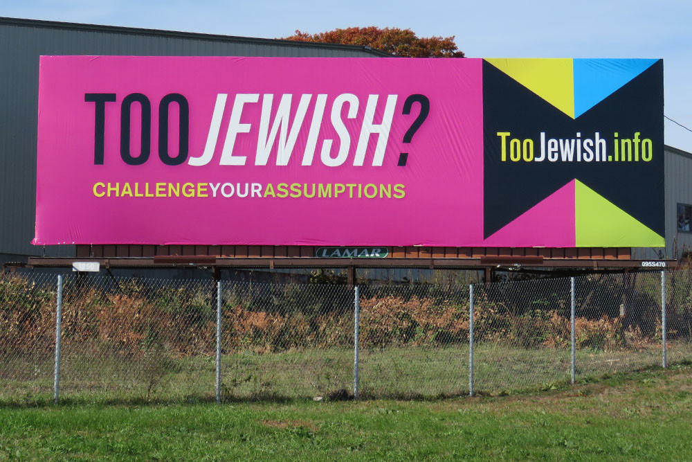 The provocative billboard on 95 North challenges public perceptions of what it means to be Jewish