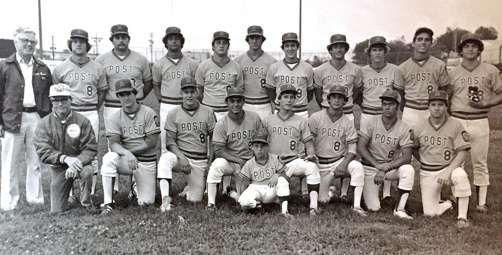 Dan MacPhee (standing far left) and his Barrington Post 8 World Series American Legion baseball team in 1979.