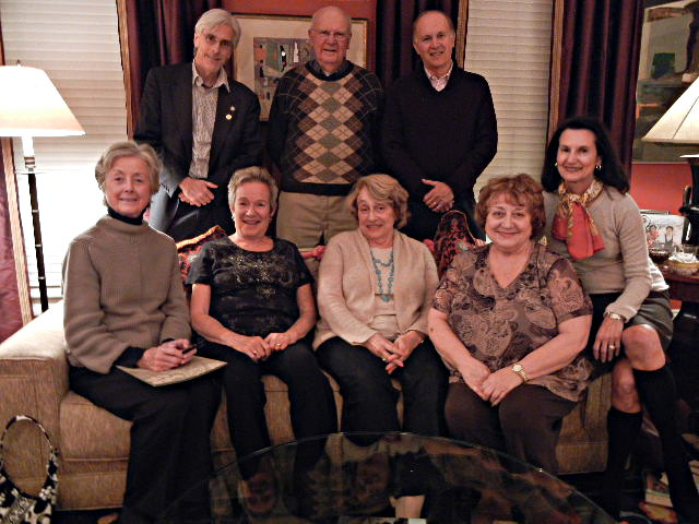 Author Edith Pearlman (front row, second from left) with members of the Providence Rotary Book Club