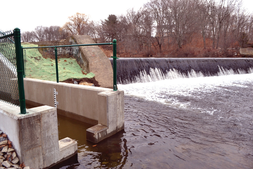 FINAL DESTINATION: After passing through other fish ladders, herring will make their way to the recently completed fishway at the Manton Dam, which will provide the fish access to Manton Pond.