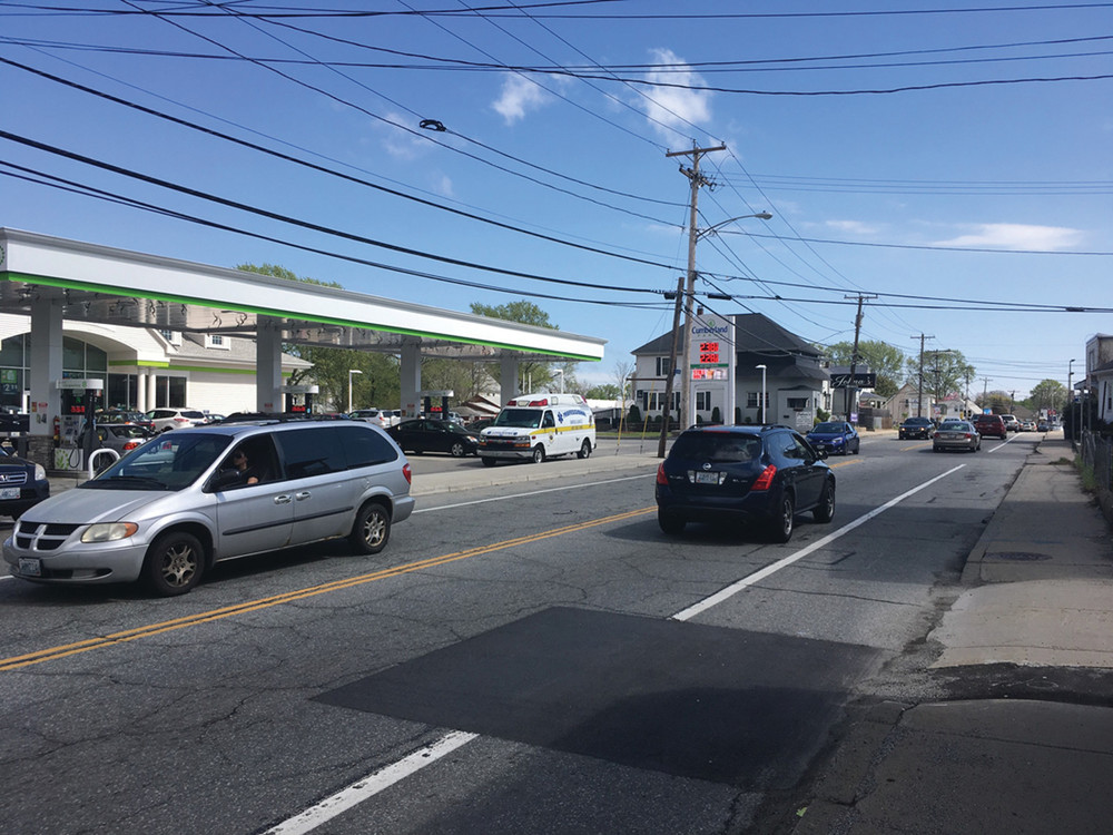 SCENE OF THE ACCIDENT: Deborah Saritelli had just left the Killingly Street Cumberland Farms after making a purchase and was heading back home when she was fatally struck.