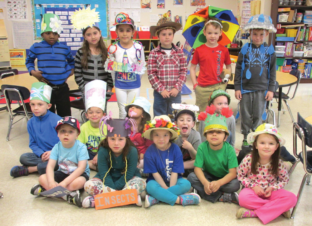 HAPPY HATS: These are just two of the ECC classrooms that were filled with students wearing their creative hats for Friday&rsquo;s unique and fun-filled Vocabulary Parade.