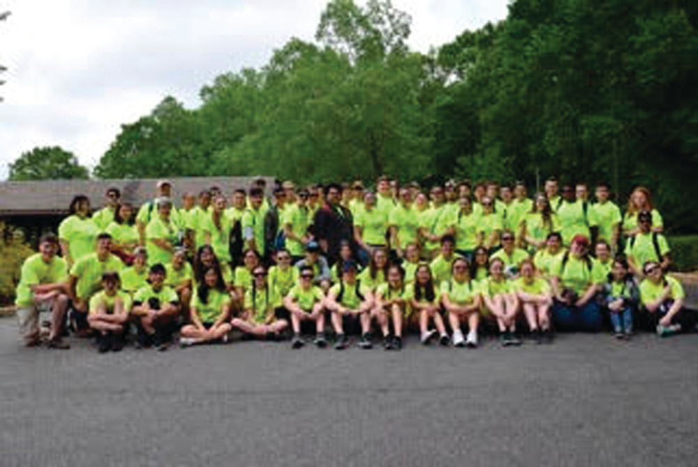 CELEBRATE GOOD TIMES: Members of the JHS music department recently celebrated a trip to Williamsburg, Virginia.